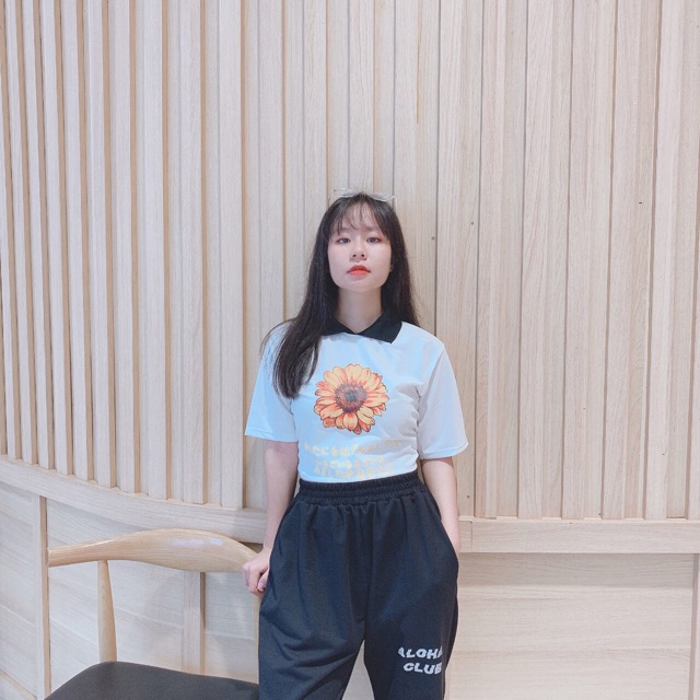 FREESHIP 50K - Áo Croptop Ullzang Hoa Cúc