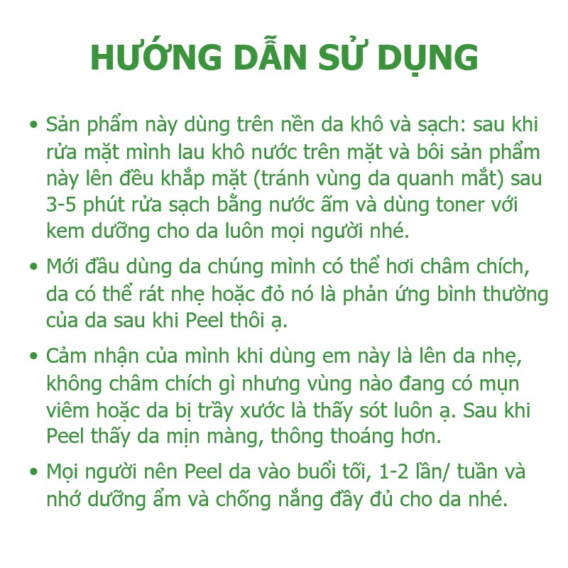 Bộ sản phẩm Peel da, tẩy da chết da hóa học rau củ hữu cơ Skin Super Food giúp làm sạch, mịn màng, giảm mụn trên da