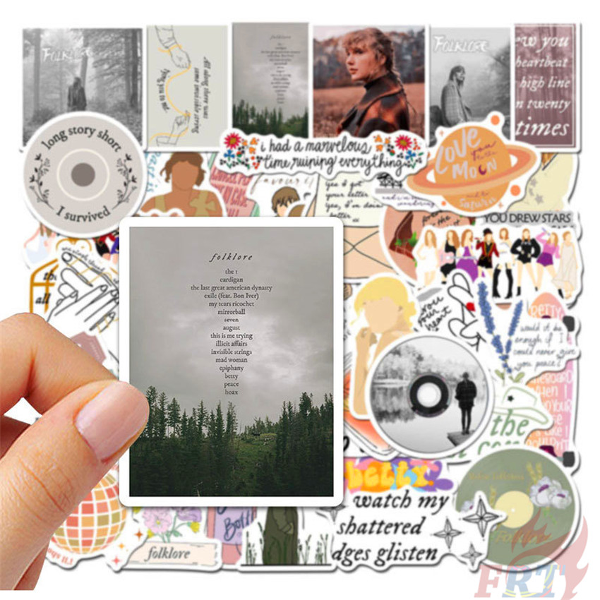 50Pcs/Set ❉ Taylor Swift：Folklore Series 03 Stickers ❉ DIY Fashion Mixed Waterproof Doodle Decals Stickers