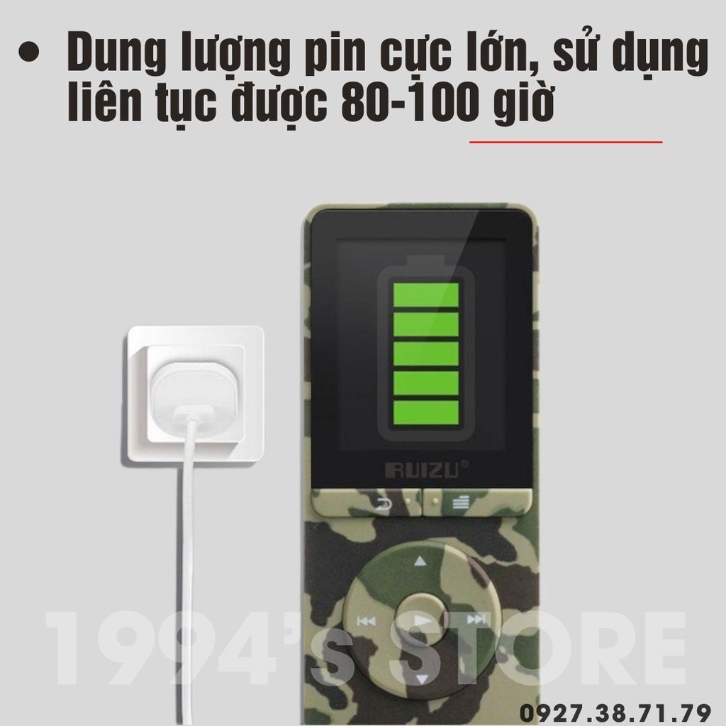 (CÓ SẴN) Máy nghe nhạc lossless Ruizu X20 Bộ nhớ 8Gb - Bản 2022 - Nghe nhạc, xem phim, xem ảnh, đọc Ebook, ghi âm ...