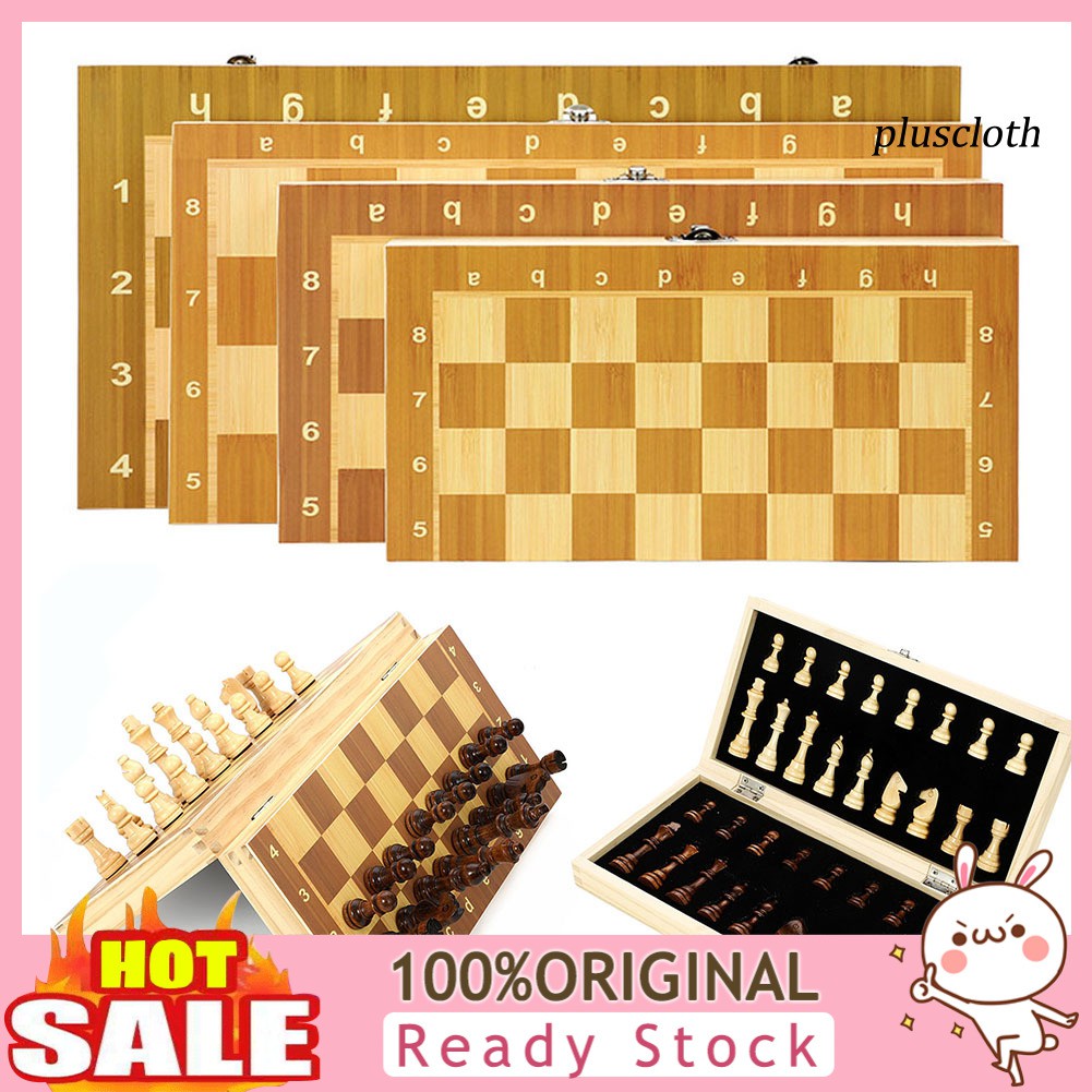 Bộ bàn cờ vua gỗ có nam châm cho trẻ em và người lớn