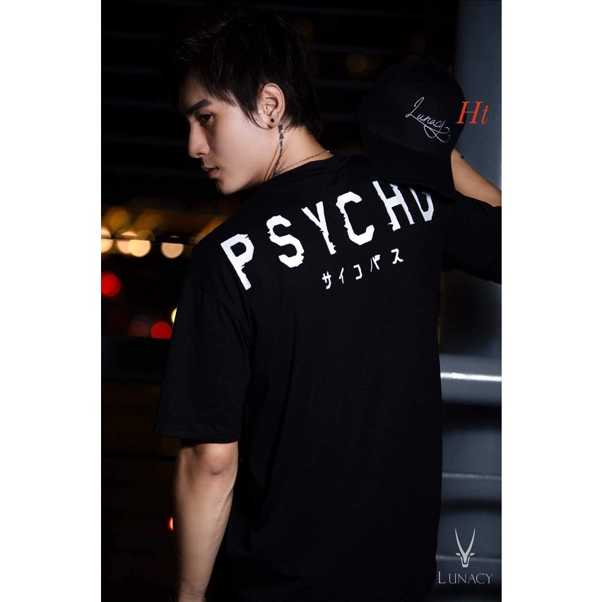 Áo phông Nam Nữ Psyycho chữ nhật Áo thun unisex form rộng, chất cotton mát mịn thấm hút mồ hôi