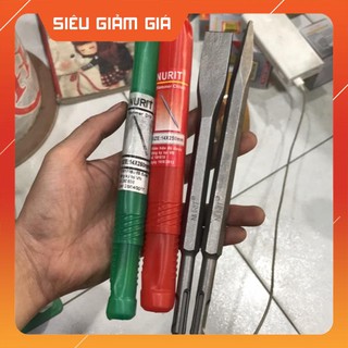 Mũi đục dẹp nhọn đuôi gài nurit 14x250