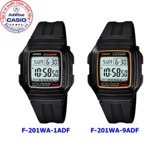 Đồng hồ nam Casio F-201 ❤️ ⌚𝐂𝐀𝐒𝐈𝐎 ❤️ F-201WA-1ADF F-201WA-9A đồng hồ nam dây nhựa chính hãng Anh Khuê