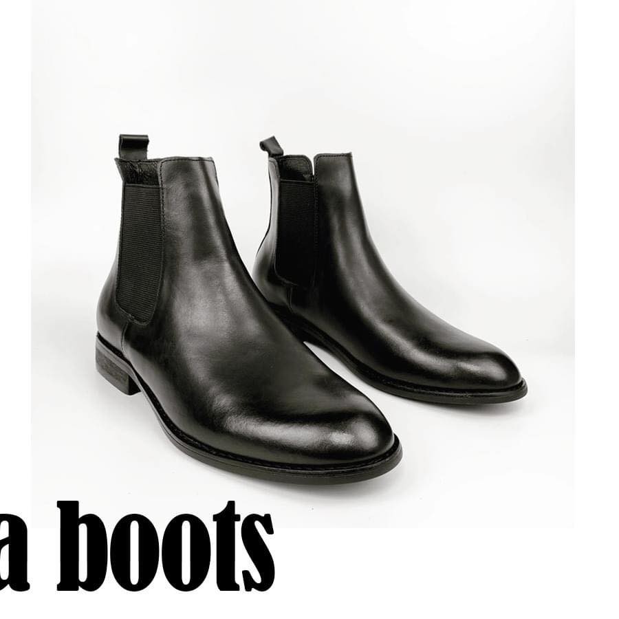 Chelsea boot Classic , Đế Kếp Bảo hành 12 tháng giầy  Mũi Tròn