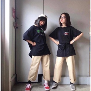 Quần baggy, quần ống rộng chất kaki ulzzang đủ size S M L XL