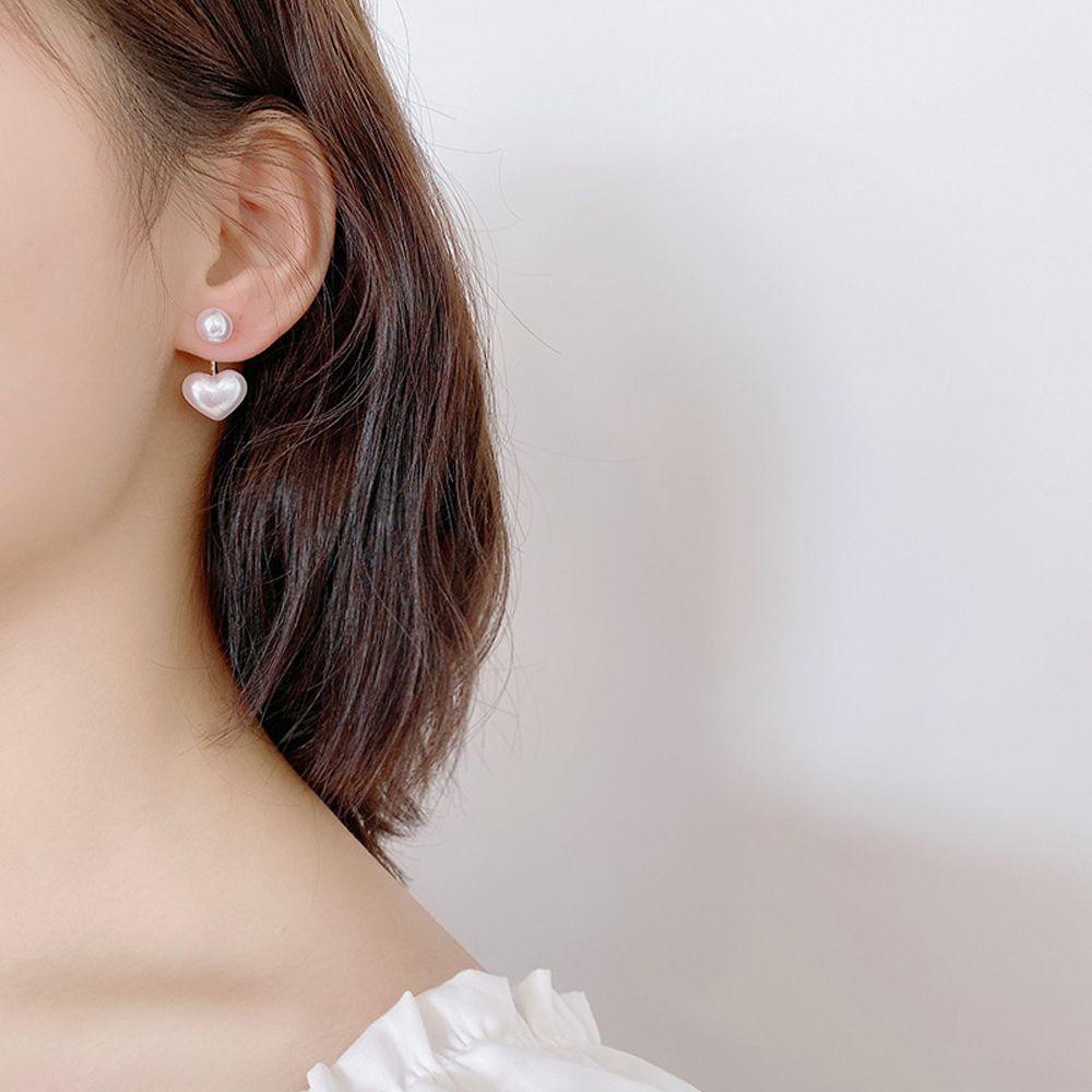 Khuyên Tai Hình Trái Tim Đơn Giản Ngọt Ngào Cho Nữ