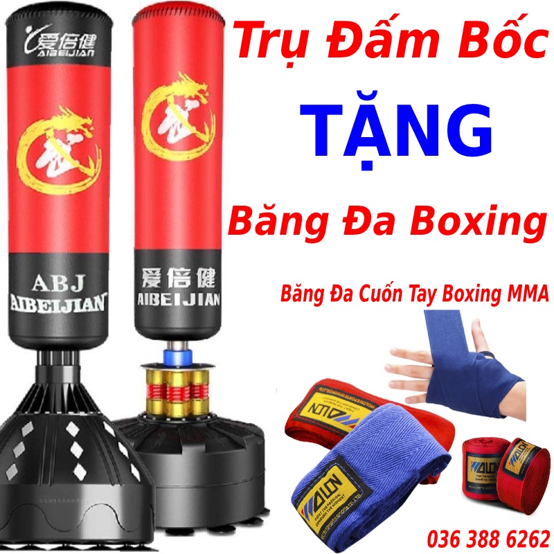 Bao cát đấm bốc trụ đấm bốc boxing mma UFC chính hãng tặng kèm băng đa boxing 3m bảo hành trụ đấm bốc 6 tháng