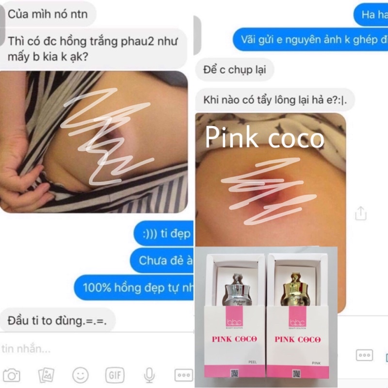 Kem hồng nhũ hoa PINK COCO