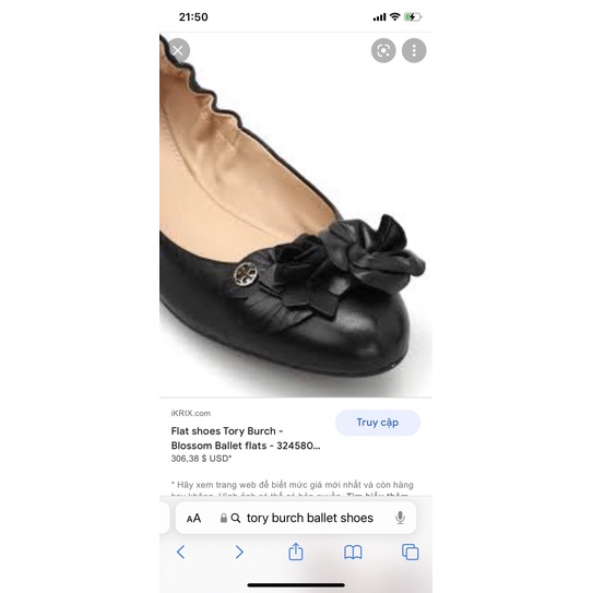 💚 👠  •Giày chuẩn si búp bê chính hãng hiệu của nữ Tory Burch 97%•