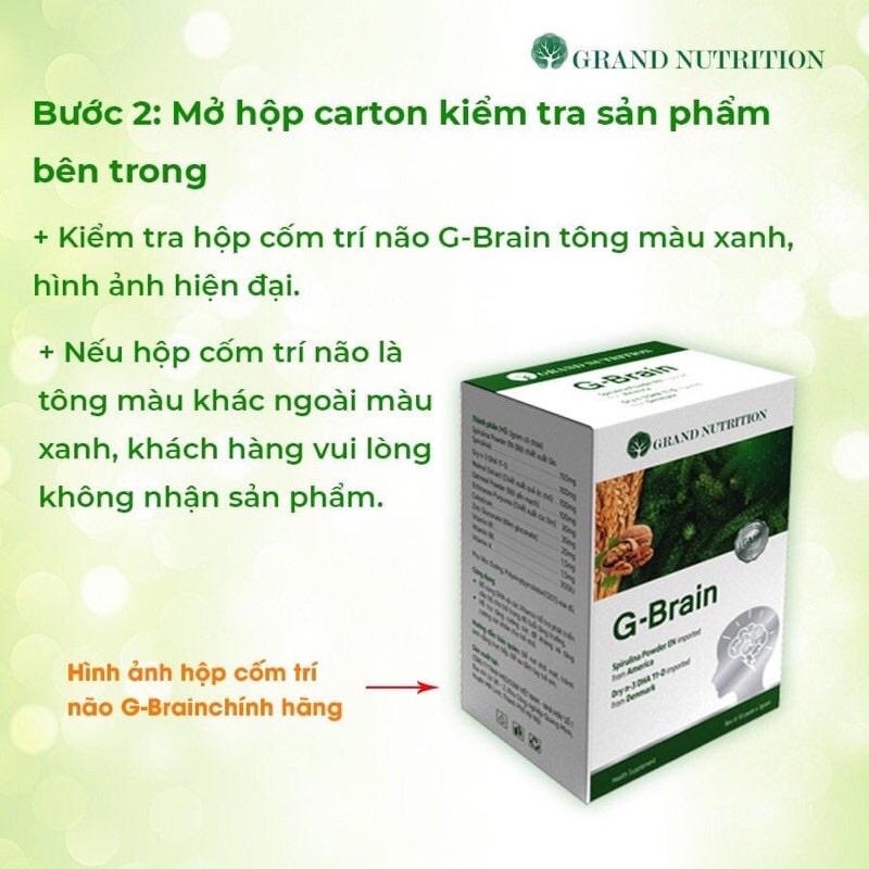 CỐM TRÍ NÃO G-BRAIN- GIÚP BÉ THÔNG MINH PHÁT TRIỂN TOÀN DIỆN