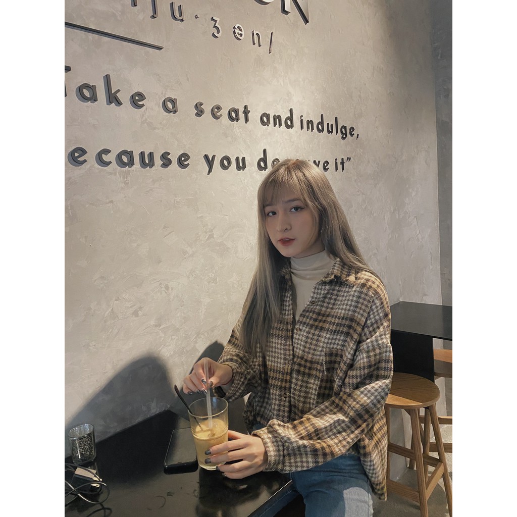 [Mã WASKT304 giảm 15% tối đa 30K đơn 99K] Áo sơ mi kẻ túi ngực SA398 1994closet | BigBuy360 - bigbuy360.vn