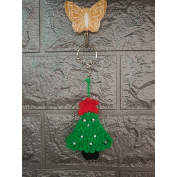 Trang Trí Noel bằng len.Nhiều mẫu. Ảnh chụp thật sản phẩm.Móc khóa Noel.