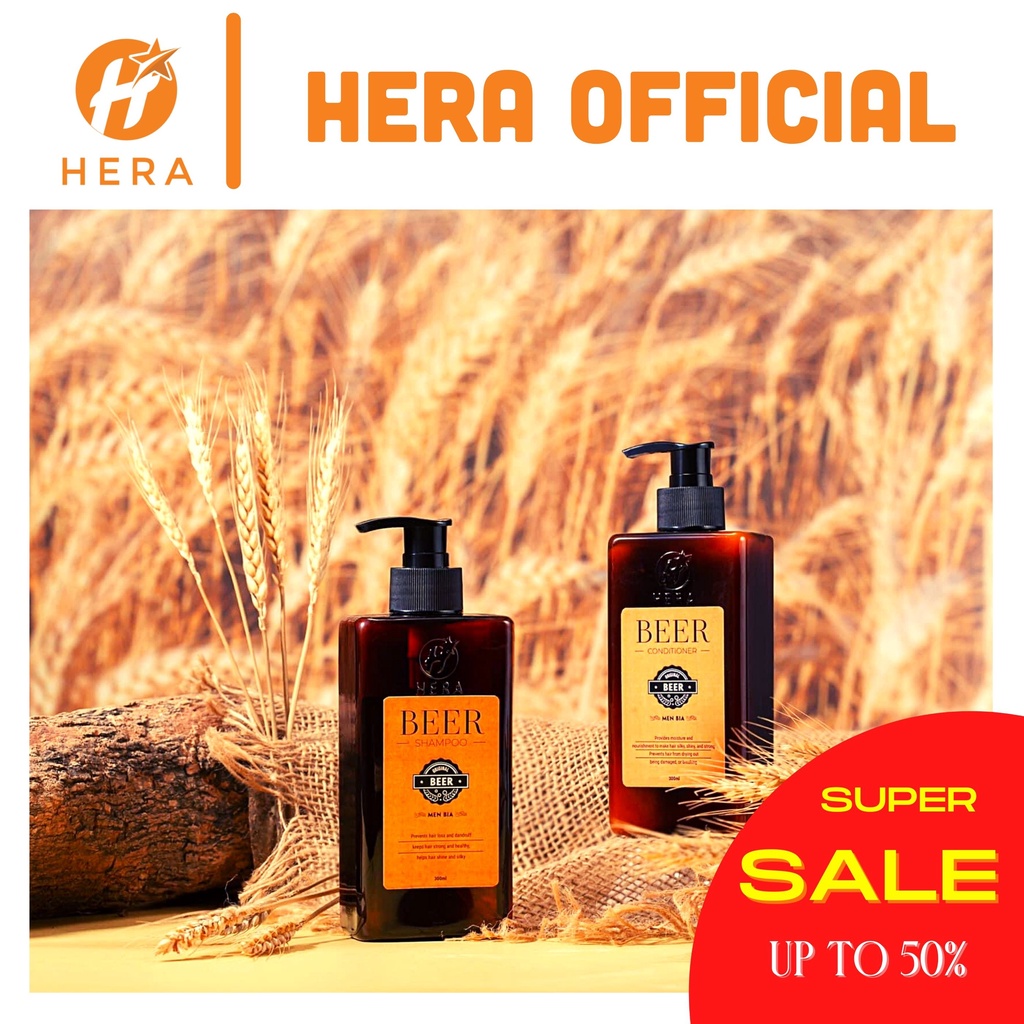 Dầu gội HERA Beer Shampoo – Dầu gội thiên nhiên, tinh chất thảo dược, sạch gàu, ngăn rụng tóc