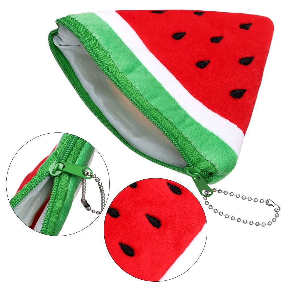 Ví Mini Đựng Tiền Xu/Chìa Khóa/Thẻ Hình Trái Cây/Dưa Hấu Cho Bé Gái