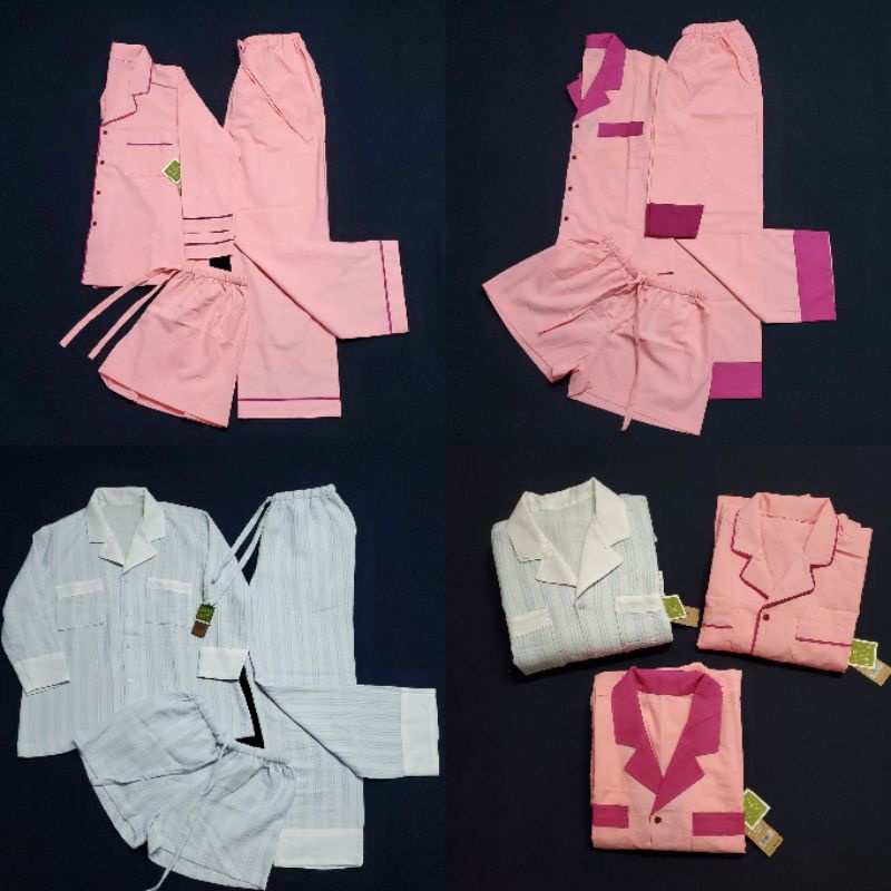 Set đồ bộ ngủ 3 món pyjama xuất dư xịn