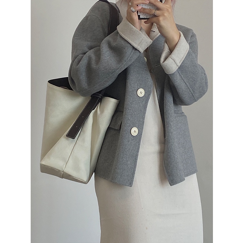 Túi đeo vai IELGY sức chứa lớn tiện dụng bảo vệ môi trường phong cách Nhật Bản dành cho nữ