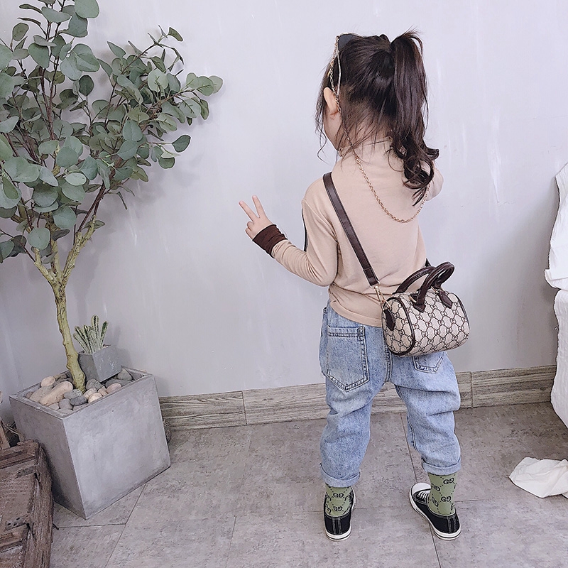 Túi da in họa tiết xinh xắn cho bé gái