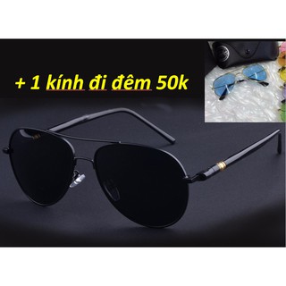 KÍNH MÁT NAM CAO CẤP (tặng hộp da và khăn lau kính)- F001/2