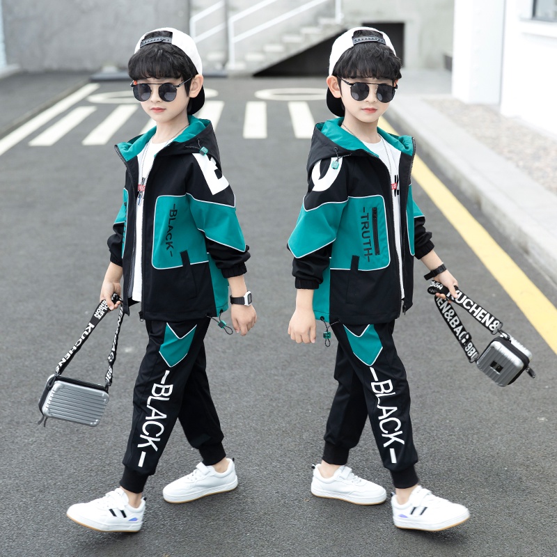 Set đồ thời trang phong cách mùa xuân thu năng động cá tính dành cho bé trai