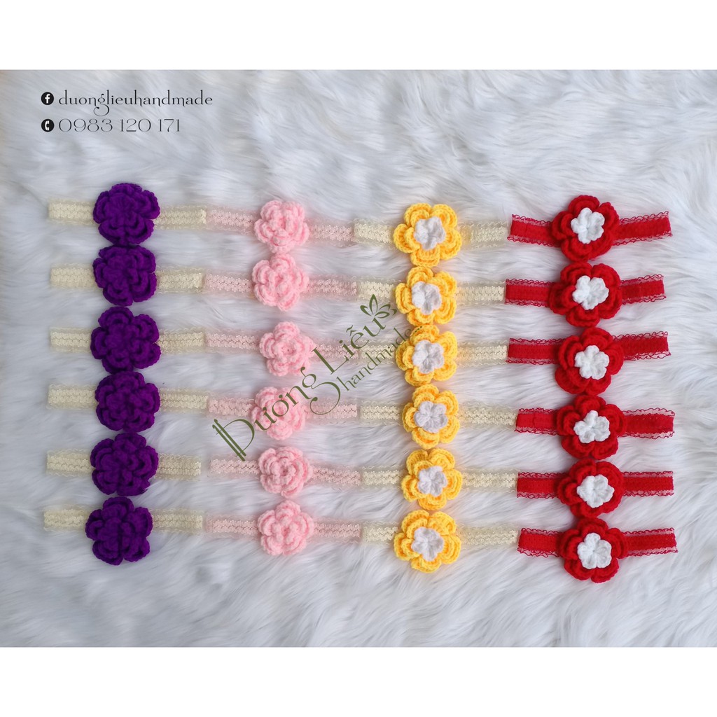 Combo 3 băng đô cho bé đáng yêu hàng handmade