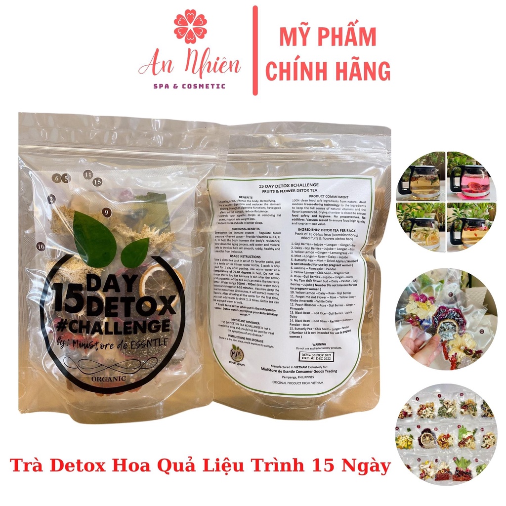 Trà Detox giảm cân, thải độc thanh lọc cơ thể An Nhiên Cosmetic