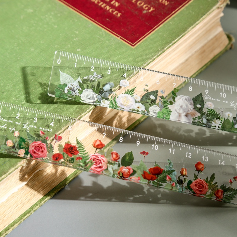 Thước Nhựa Acrylic 15cm Thiết Kế Đơn Giản Sáng Tạo