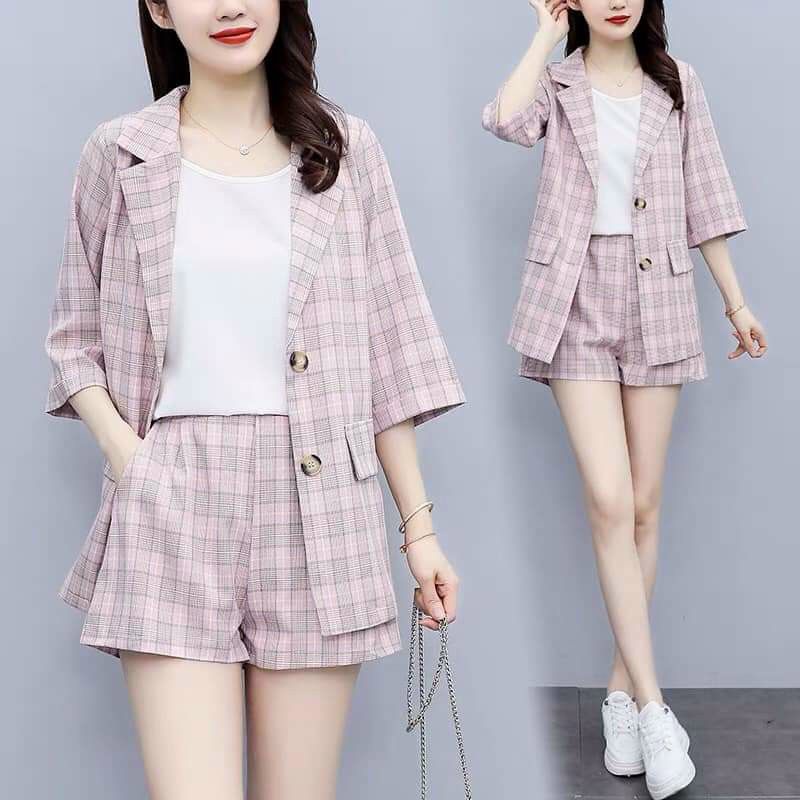Vải tuýt xi kẻ HQ