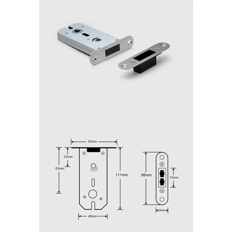 Khoá Cửa Tay Gạt Tối Giản Cửa Thông Phòng Ngủ S01-B16 S01-B17