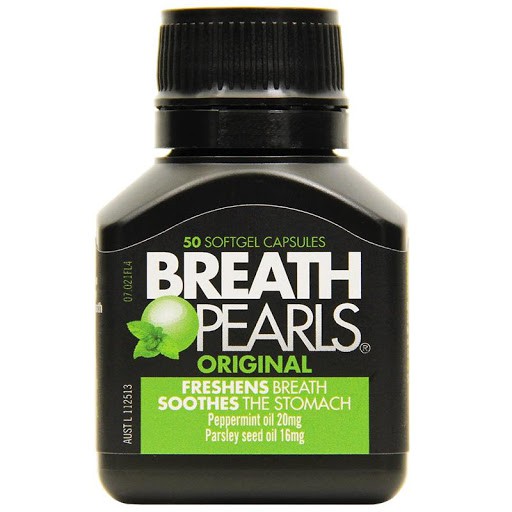 Viên Uống Thơm Miệng Breath Pearls - Úc 50 Viên