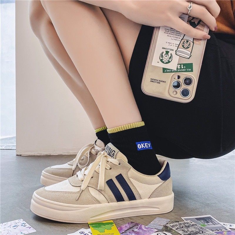 Giày thể thao nữ 2 màu trẻ trung nữ tính năng động kiểu dáng học sinh mới