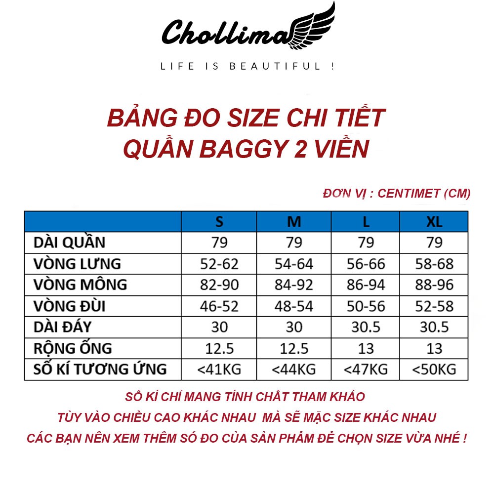 Quần jeans nữ lưng thun Chollima 2 viền màu xanh nhạt QD019 - Quần bò 9 tấc lưng thun