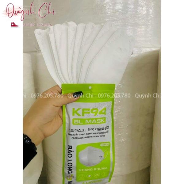 Set 10 Chiếc Khẩu trang 4 Lớp KF94 Bảo Long Chống Bụi Mịn Và Kháng Khuẩn Hàng Cao Cấp Hàn Quốc