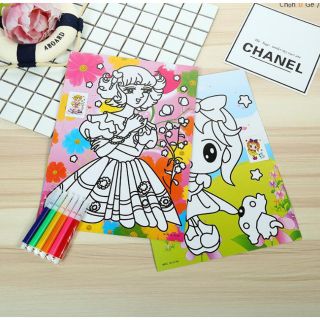 10 tranh cát khổ A5 (có sẵn cát)