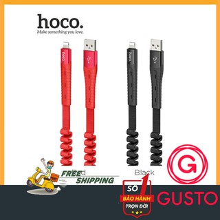 Cáp sạc nhanh hoco u78 chống đứt gãy ✔chống rối cho iphone/android