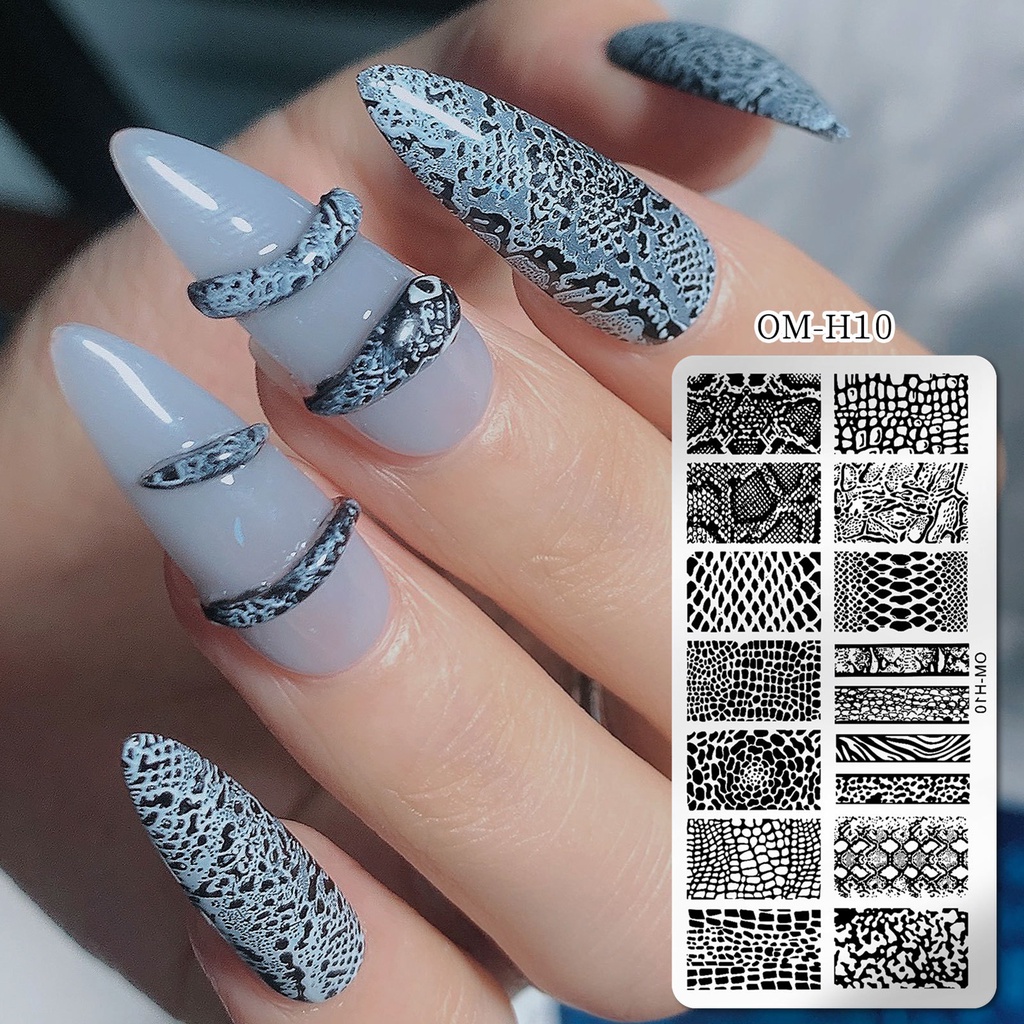 Khuôn dập nổi in hình trang trí móng tay nghệ thuật cho salon
