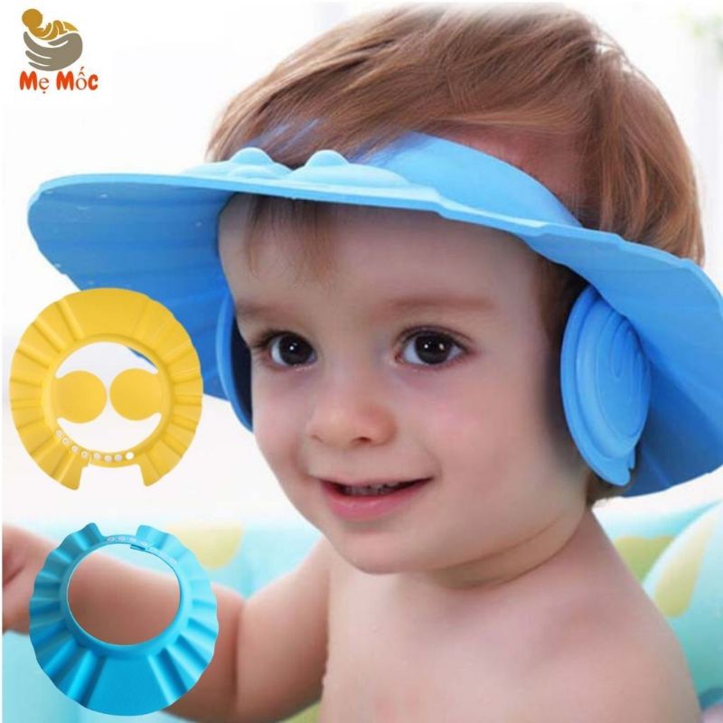 Mũ Gội Đầu Chắn Nước Bảo Vệ Tai Có Thể Điểu Chỉnh Kích Cỡ Cho Bé Yêu - Shop Bố Mốc