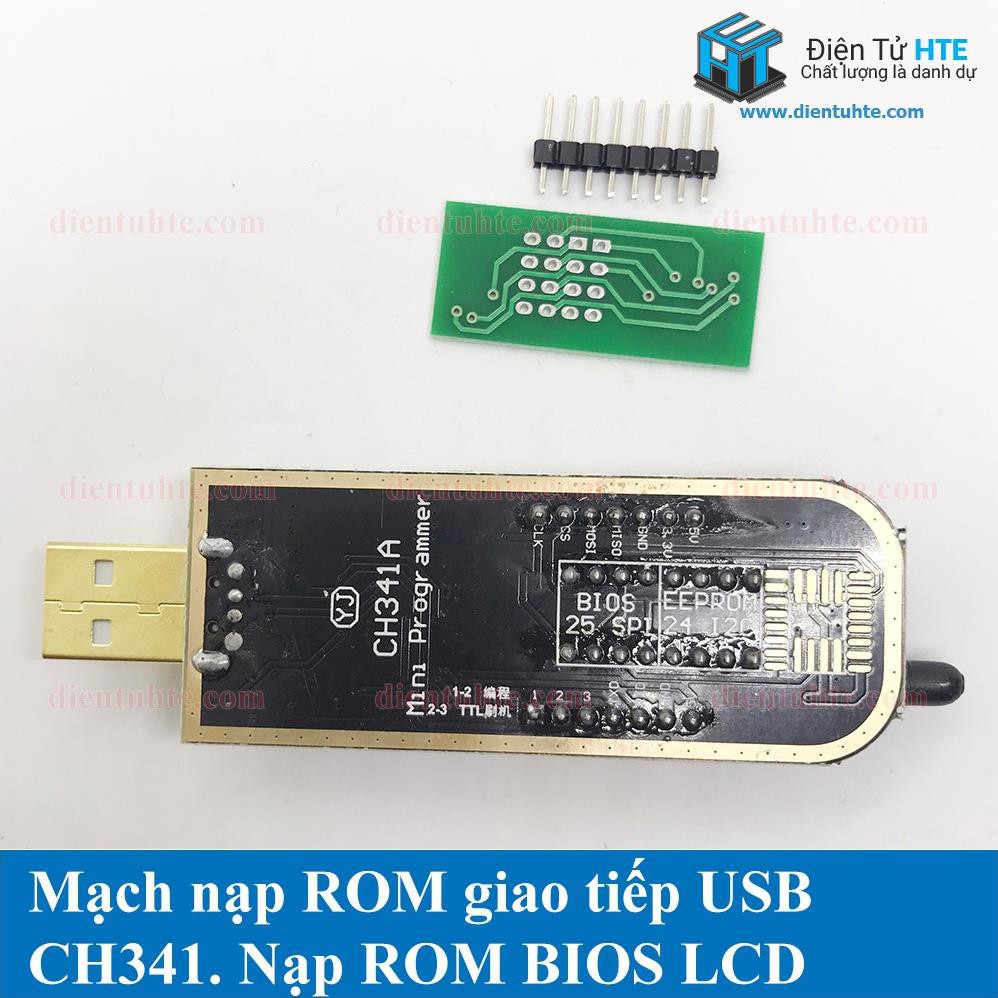 Mạch nạp ROM FLASH EEPROM SPI giao tiếp USB CH341