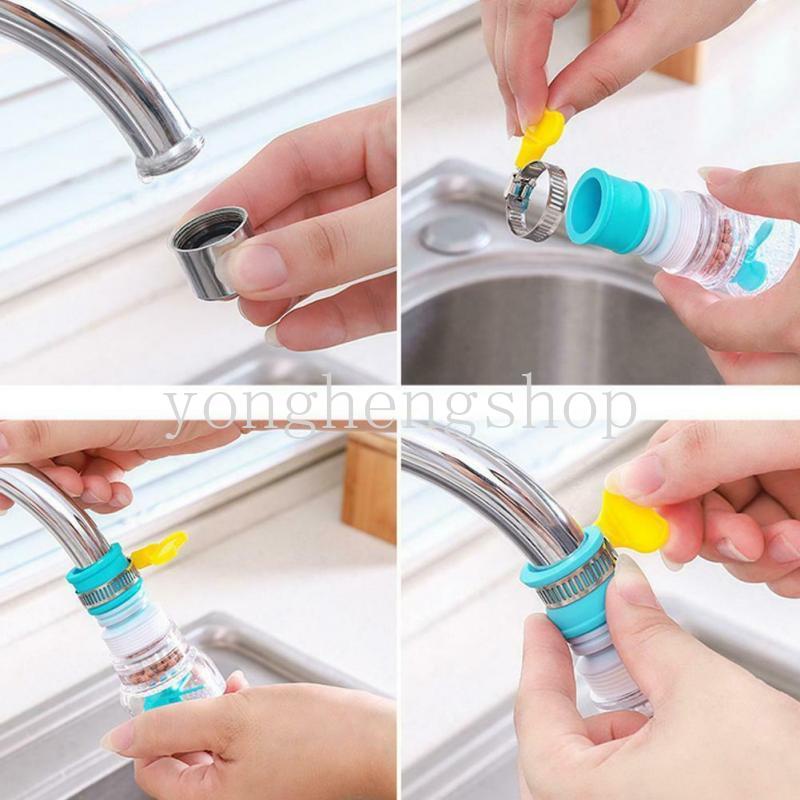 Đầu Vòi Lọc Nước Nối Dài Có Thể Điều Chỉnh Xoay 360 Độ Tiện Dụng