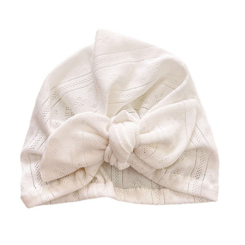 Mũ Trùm Đầu Bằng Vải Cotton Thắt Nút Dành Cho Em Bé
