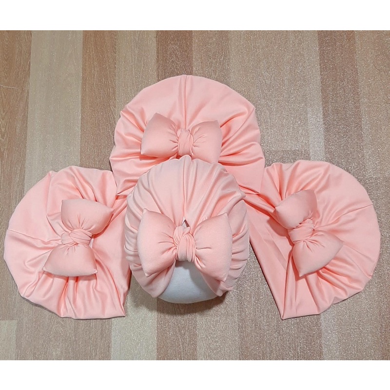 Mũ nón turban cho bé gái 0-1 tuổi, nón turban nơ cho bé gái