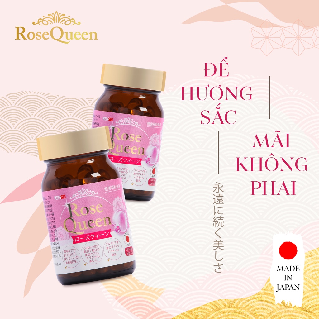 Rose Queen - Viên uống cân bằng nội tiết và khử mùi Nhật Bản BCA44