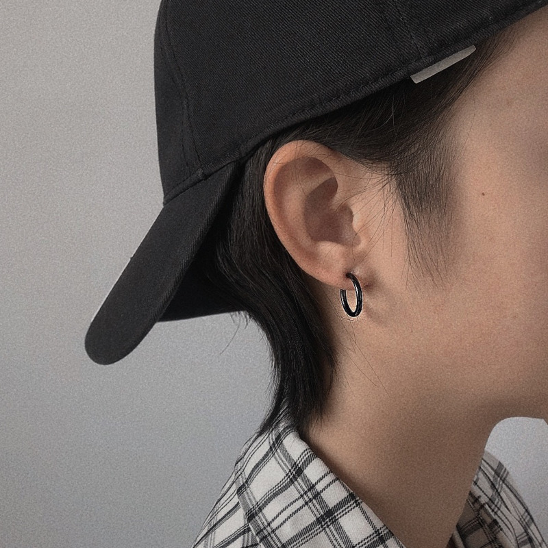 Bông Tai Dạng Kẹp Chất Liệu Thép Titan Phong Cách Thời Trang 19179