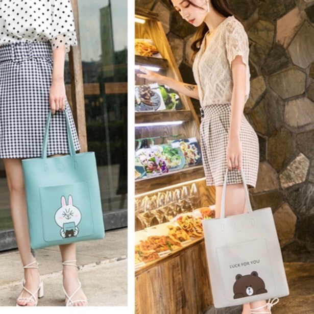 Túi Tote Da Nữ PH030, túi tote đeo chéo In Hình Siêu Xinh Đi Học , Đi Chơi , Dạo Phố... Hot Trend