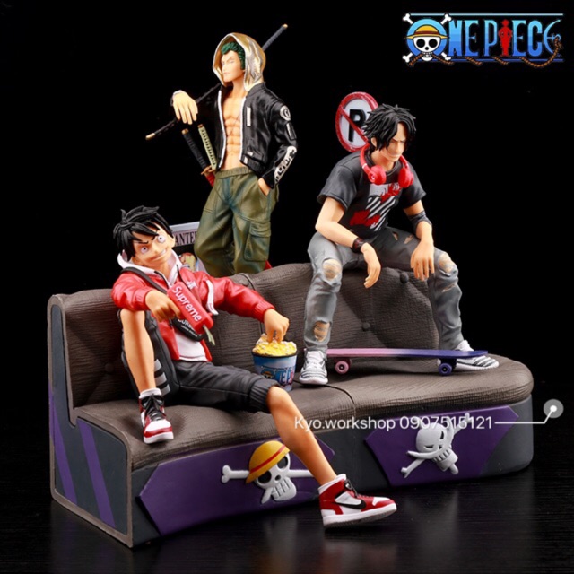 Mô hình figure nhân vật Luffy - ACE - Zoro trong One Piece