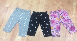 Legging lửng bé gái Gap size 1,2,10t