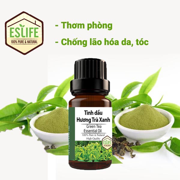 Tinh Dầu Trà Xanh tự nhiên nguyên chất 100% Green Tea Essential Oil | Chống lão hóa da, đẹp da tóc xông đốt 10ml 30ml 50 | BigBuy360 - bigbuy360.vn