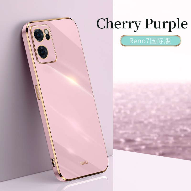 Ốp lưng OPPO Reno 8T 5G Ốp Điện Thoại Viền Thẳng Cho OPPO Reno 8T 5G Edge 900 Reno 8T 5G Edge 90° Ốp Điện Thoại Mạ Điện Dành Cho OPPO A78 A17 A74 A17K A57 4G Reno 8Z 7Z 8T 5G