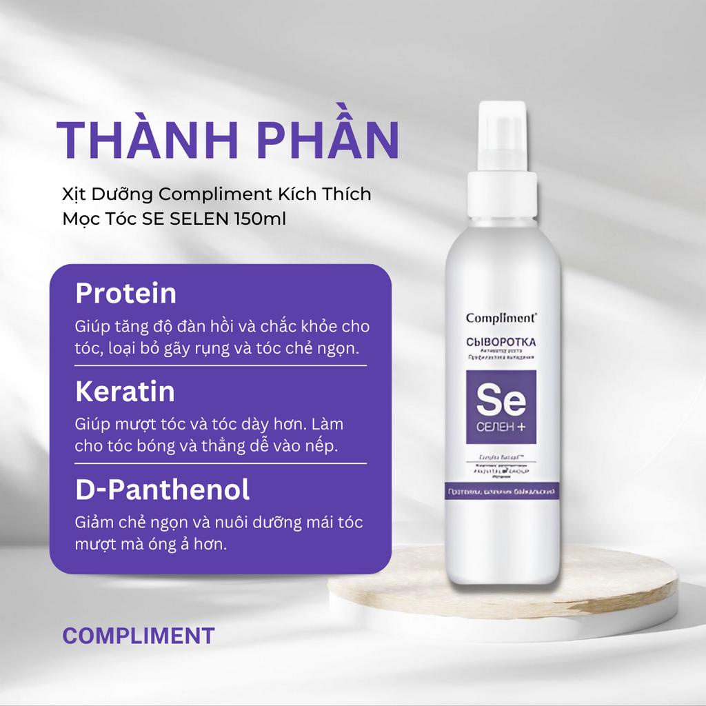 Xịt Dưỡng Tóc Se Selen Compliment Kích Thích Mọc Tóc Và Giảm Rụng Tóc 150ml