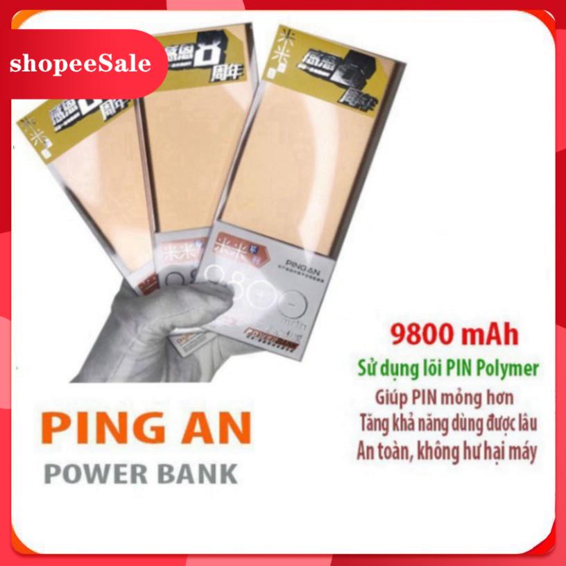 Pin Sạc Dự Phòng Vỏ Kim Loại Siêu Mỏng PINGAN 9800MAH
